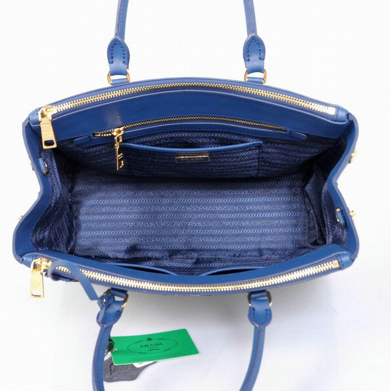 2014 Prada saffiano calfskin 33cm tote BN2274 roya blue